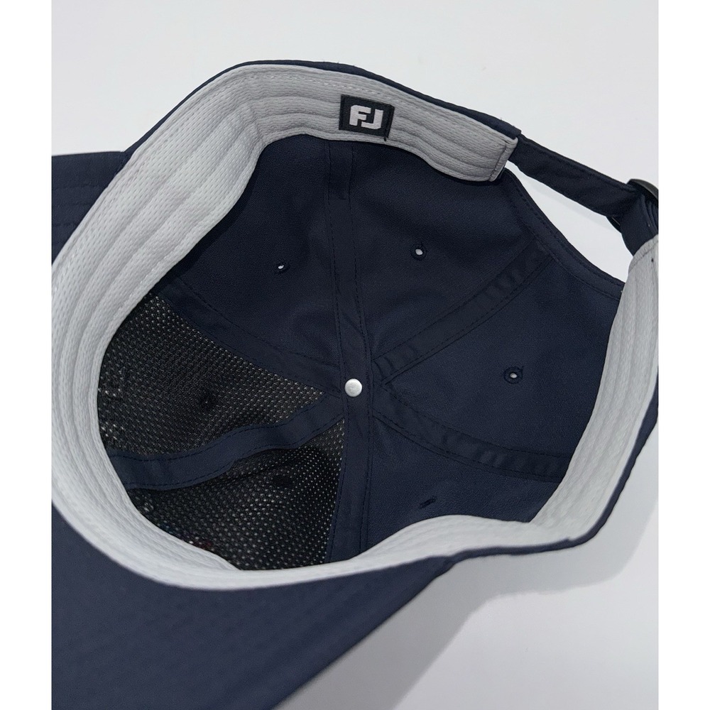 FOOTJOY NBC Golf Cap Hat Strap Back Adjustable FJ Logo Navy Golfer Adult - Picture 6 of 7